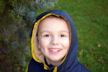 Portrait of a boy smiling