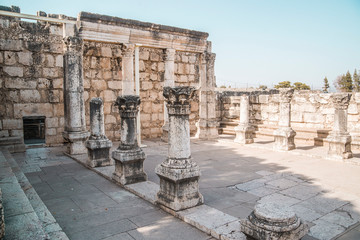 Wall Mural - Ancient roman ruins in Israel 