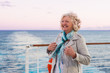 © Gillian Vann/Stocksy - senior woman on a cruise ship