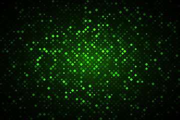 Poster - Technology illustration. Abstract futuristic background consisting of small squares and pixels. 