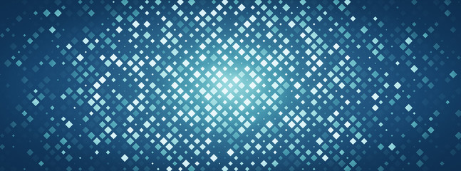 Poster - Technology illustration. Abstract futuristic background consisting of small squares and pixels. 