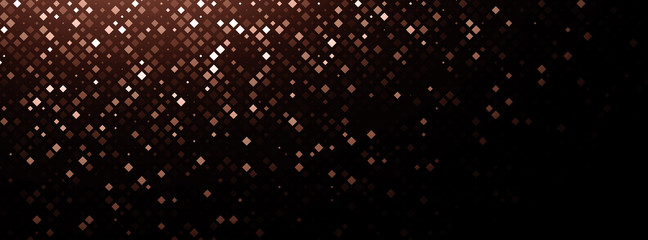 Poster - Technology illustration. Abstract futuristic background consisting of small squares and pixels. 
