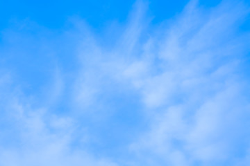 blue sky with beautiful natural white clouds	
