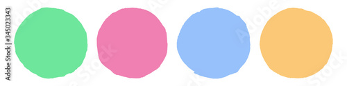 Fotografía Brush Circle Logo Template Vector.