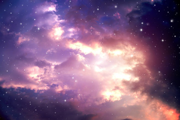 Wall Mural - night sky with stars.