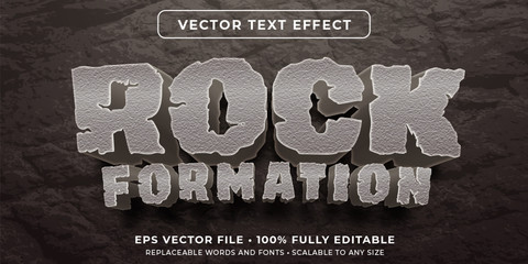 Wall Mural - editable text effect - giant rock style