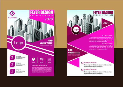 Brochure design, cover modern layout, annual report, poster, flyer in A4 with colorful triangles, geometric shapes for tech, science, market with light background