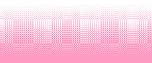 Gradation Of Pink Polka Dots Texture, Background, Wallpaper