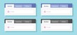 © Elena - Tabs ui design or tabbed menu website template set vector flat style illustration mockup, web navigation interface element bar collection or box blue and black color on window form image
