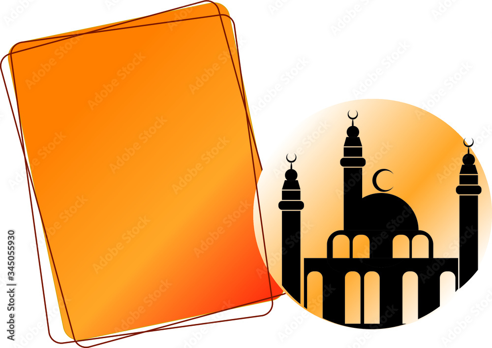 Image vectorielle Stock Modern Flat Elegant Islamic Mosque Building ...