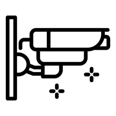 Poster - Security camera icon. Outline security camera vector icon for web design isolated on white background