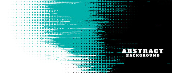 abstract grunge texture and halftone banner design