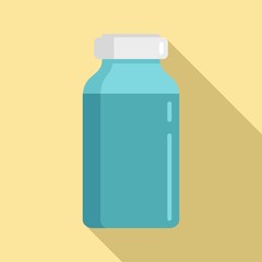 Sticker - Insulin dose bottle icon. Flat illustration of insulin dose bottle vector icon for web design