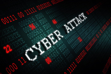 Poster - 2d illustration abstract Cyber security
