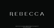 rebecca, the luxury font vector alphabet collection