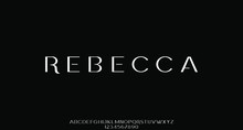 Rebecca, The Luxury Font Vector Alphabet Collection
