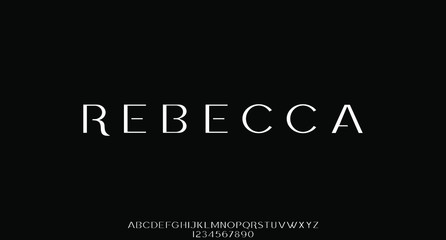 rebecca, the luxury font vector alphabet collection