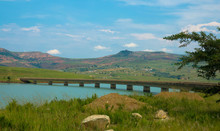 The Road Bridge Over The Tugela River Below Woodstock Dam Wall Near Bergville In The Kwazulu-Natal Province 