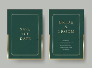 Wall Mural - vintage luxury vector wedding invitation card
