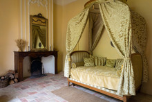 Antique Bedroom In French Medieval Castle