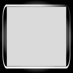Square photo frame template with shadows isolated on transparent background. Polaroid vector illustration