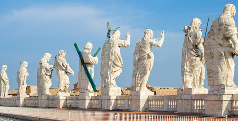 Wall Mural - St. Peter's Square (in italian Basilica di San Pietro a Roma) Rome Italy