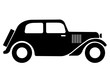 vintage car symbol, classic vintage car icon