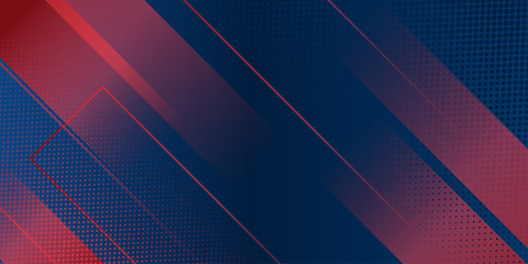 Modern red blue abstract background with stylish line light square suit for presentation design