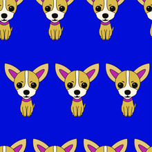 Cute Dog Background Pattern Seamless