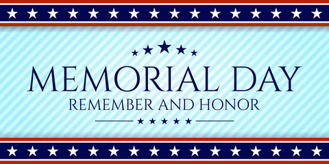 usa memorial day banner background