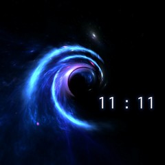 Wall Mural - inscription number 11: 11 on the galaxy background. numbers are the universal language offered by th