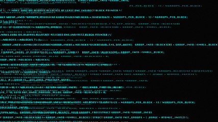 Fototapete - Hi Technology Hacker Simulation Digital Computer Script Software Code Illustration.