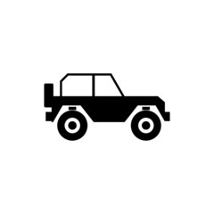 Sticker - Off-road vehicle icon design isolated on white background