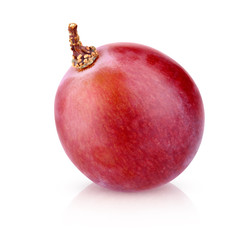 Wall Mural - red grape isolated on a white background with clipping path.
