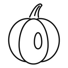 Poster - Agriculture pumpkin icon. Outline agriculture pumpkin vector icon for web design isolated on white background