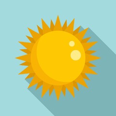 Poster - Summer sun icon. Flat illustration of summer sun vector icon for web design