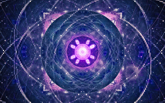 digital generated image in the form of abstract geometric shapes of various shades and colors for use in web design and computer graphics