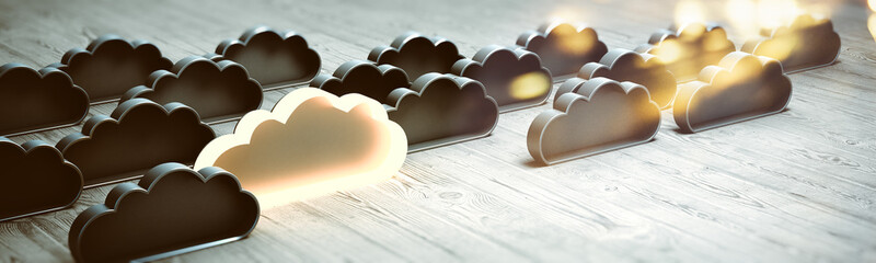 Canvas Print - Concept cloud database