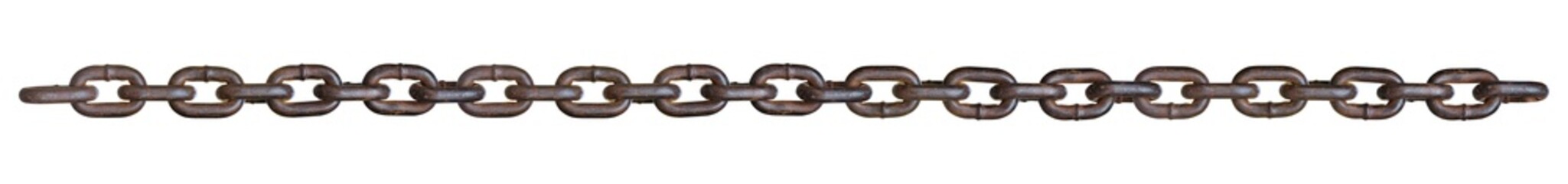 chain isolated on white background. clipping path included.
