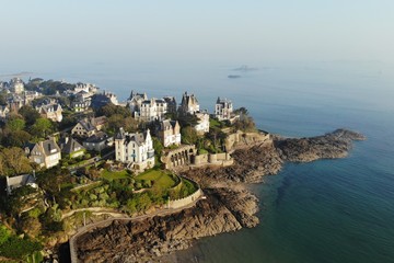 aerial view, Dinard, France