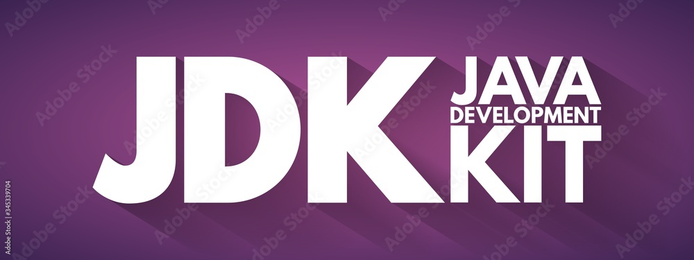 JDK - Java Development Kit acronym, technology concept background - obrazy, fototapety, plakaty 