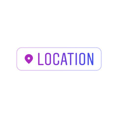 Poster - Location social media sticker. Instagram story symbol vector icon	