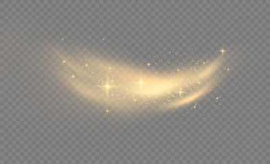 Wall Mural - sparkling yellow dust.