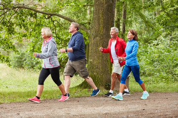 group of seniors walking or walking
