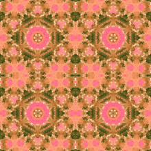 Seamless Abstract Ornamental Kaleidoscope Pattern