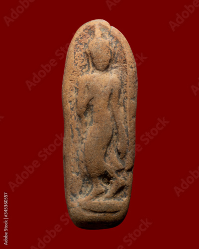 Fotomural The amulet of Thailand, Buddha walking name is Phra leela, Thailand