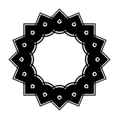 Sticker - Design monochrome circle element