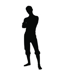 Wall Mural - Silhouette of a man's pose