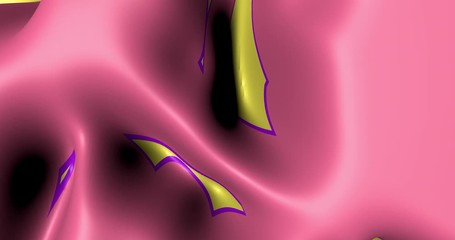 Poster - Liquid colorful loop animation. Soft rounded shapes. 3D rendering. Digital art. Creative concept.	