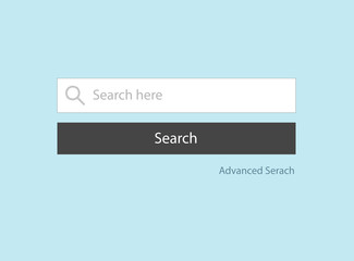 Aufkleber - Search bar web form popup window field with button vector ux design or ui advanced search box interface modern element isolated
